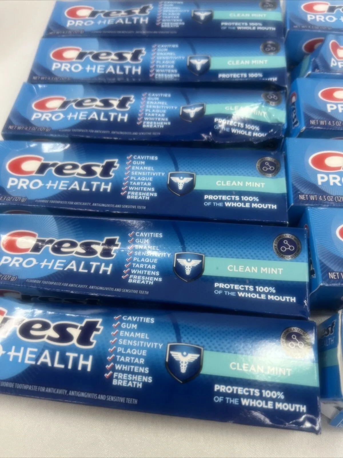 (12) Crest Pro-Health Toothpaste Clean Mint Whiten Freshen Breath 4.3 Oz 4/26