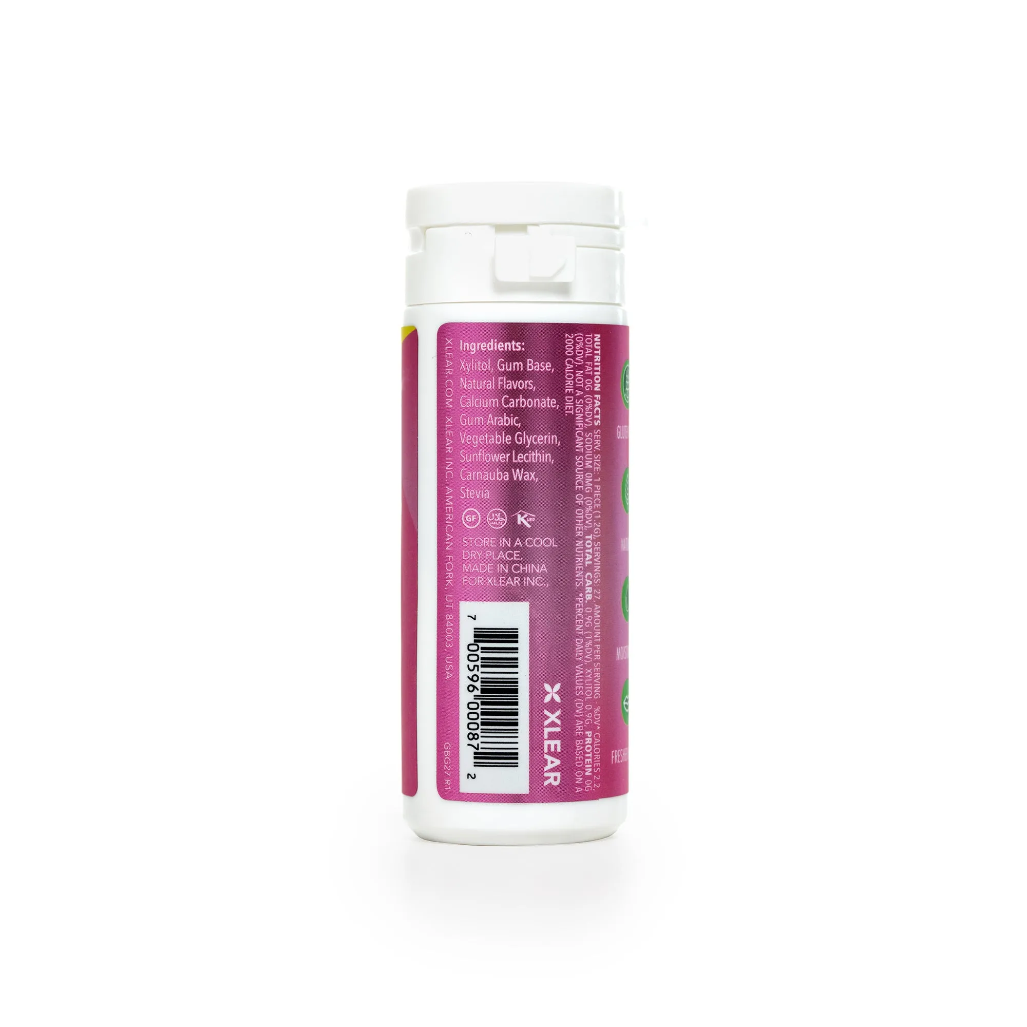 27ct Tube Gum - Bubblegum (6 pack)
