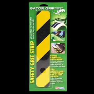 4-pack 2"X12" Anti-Slip Yellow/Black