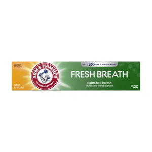 Advanced White Breath Freshening Toothpaste-, One 6Oz Tube, Winter Mint- Fluoride Toothpaste Arm and Hammer