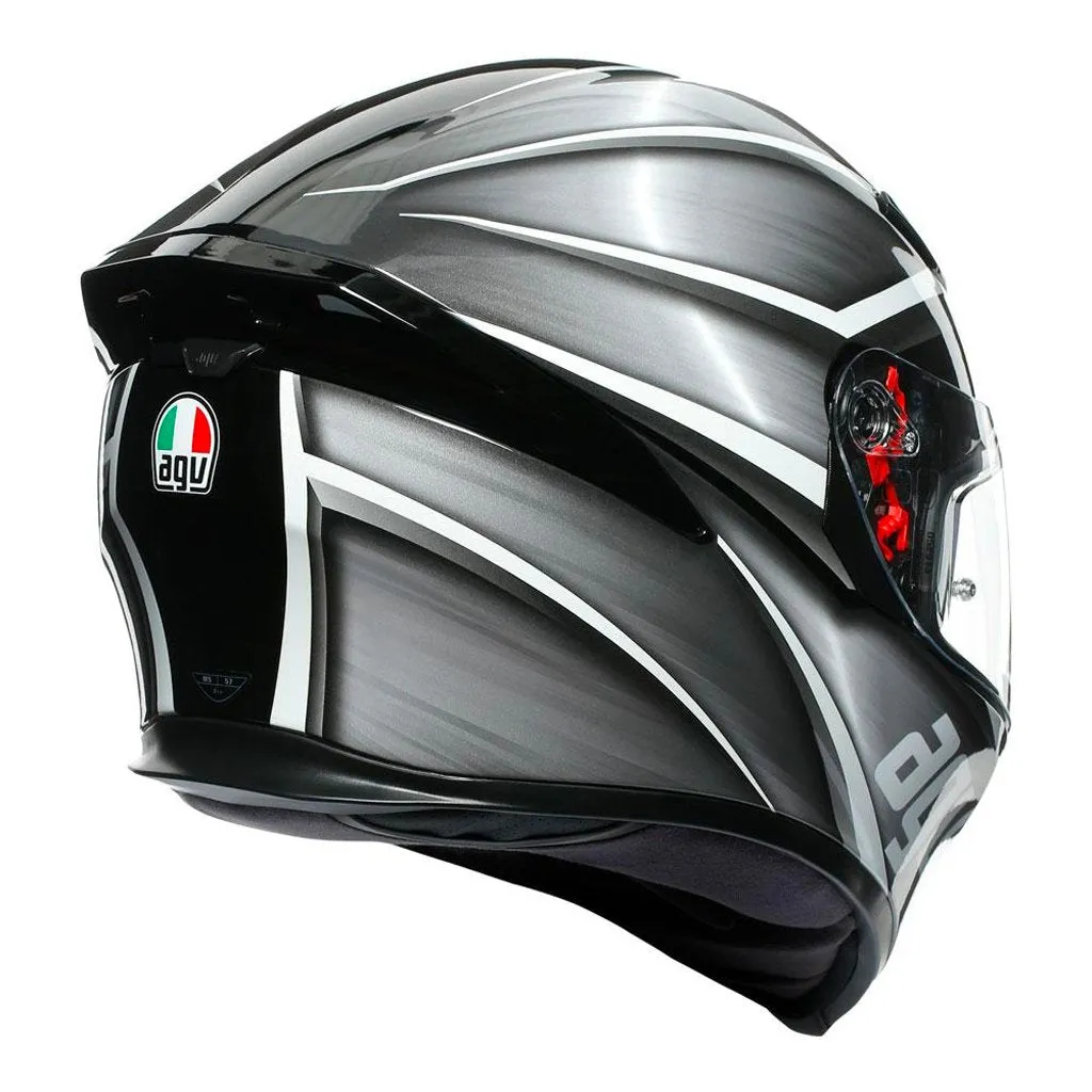 AGV - K5 S Tempest Black/Silver Helmet