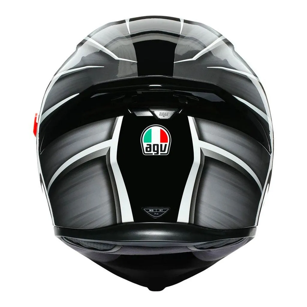 AGV - K5 S Tempest Black/Silver Helmet