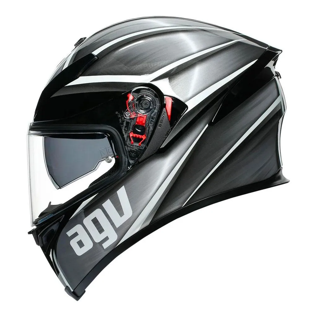 AGV - K5 S Tempest Black/Silver Helmet