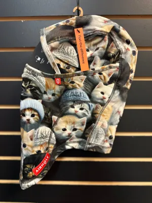 Airhole Junior Milk Fleece Balaclava - Kitties