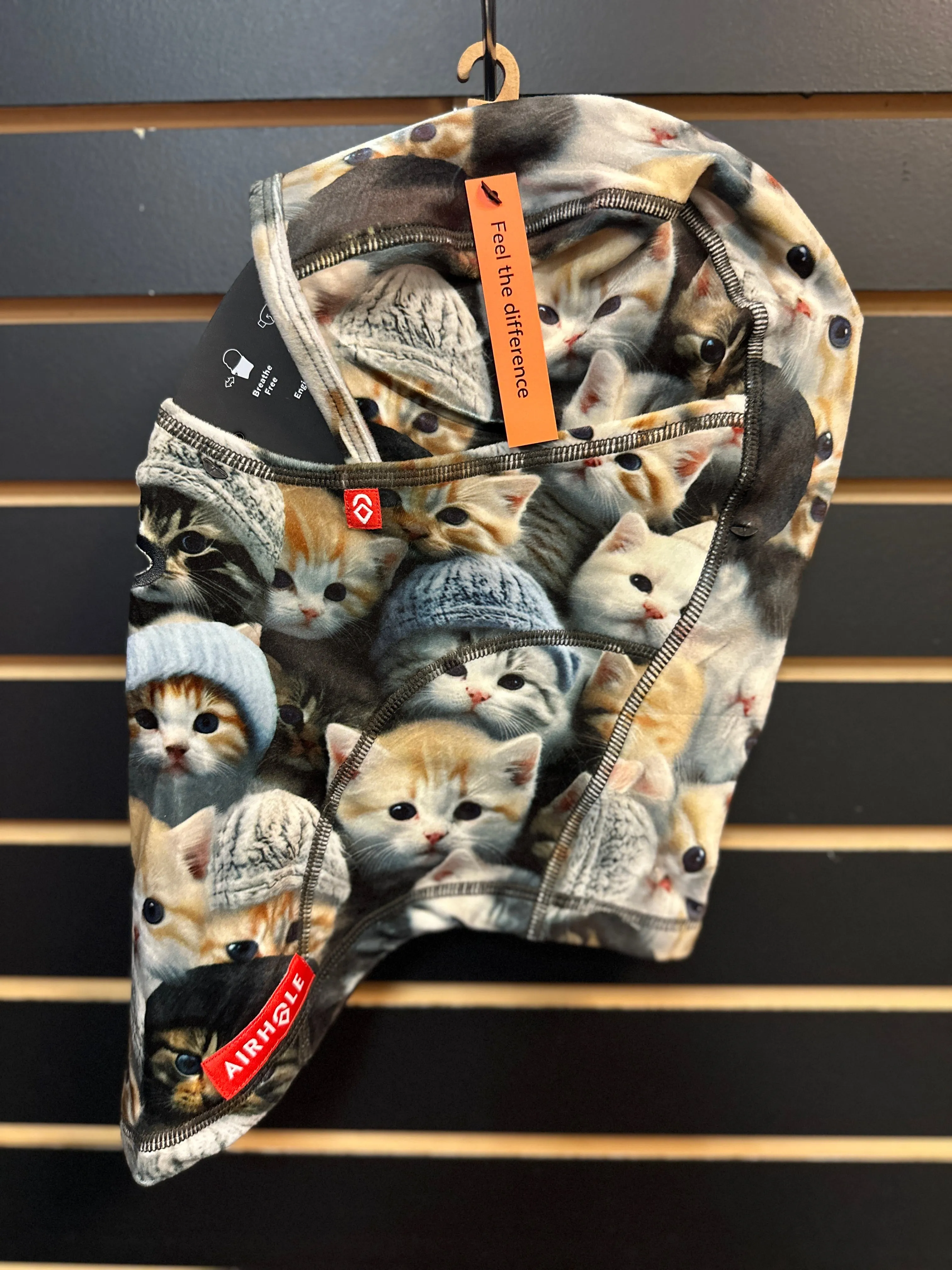 Airhole Junior Milk Fleece Balaclava - Kitties