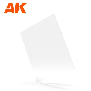 AK Interactive Clear Acrylic Glass Sheet 245 x 195mm - 0.2mm Thickness