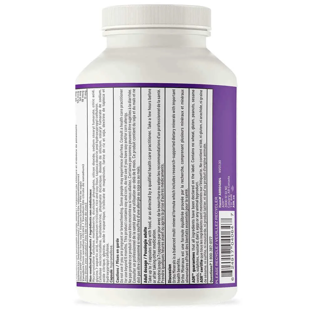 AOR Ortho Minerals 210 Vegi Capsules