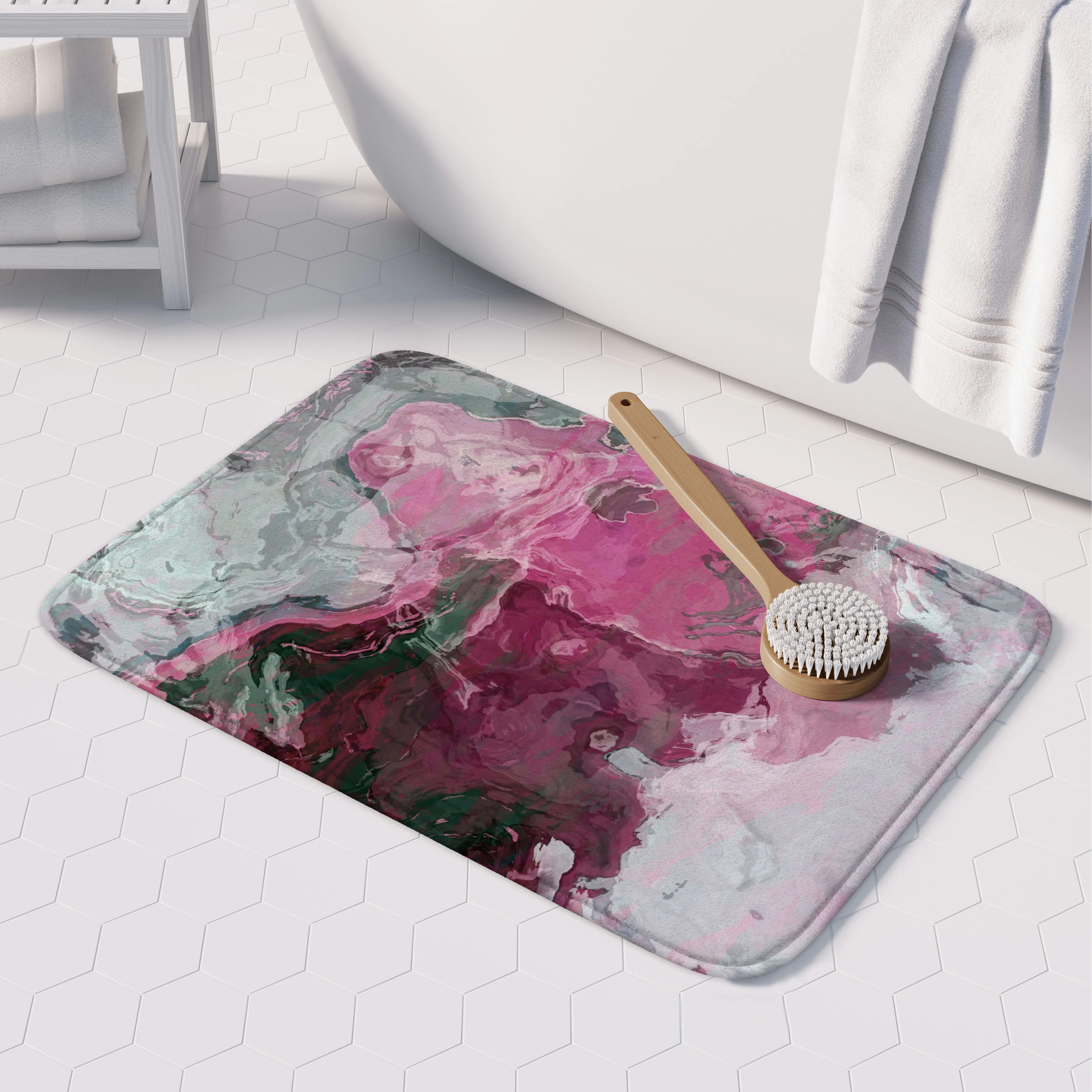 Bath Mat, Raspberry