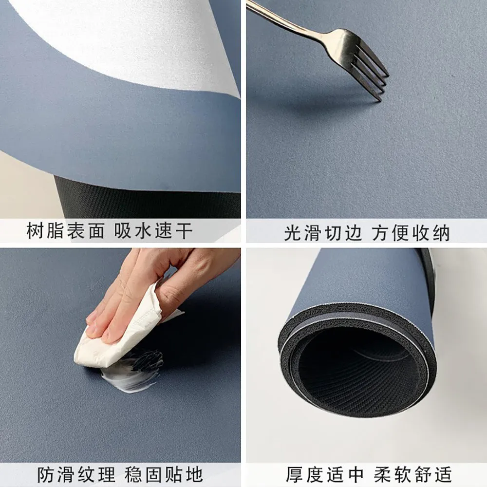 Bear Anti-Slip Absorbent Mat - Half Circle 40cm x 60cm