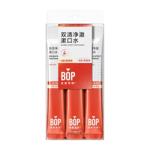 BOP Double Effect Mouthwash Peach Mint 11ml x 15 Packs