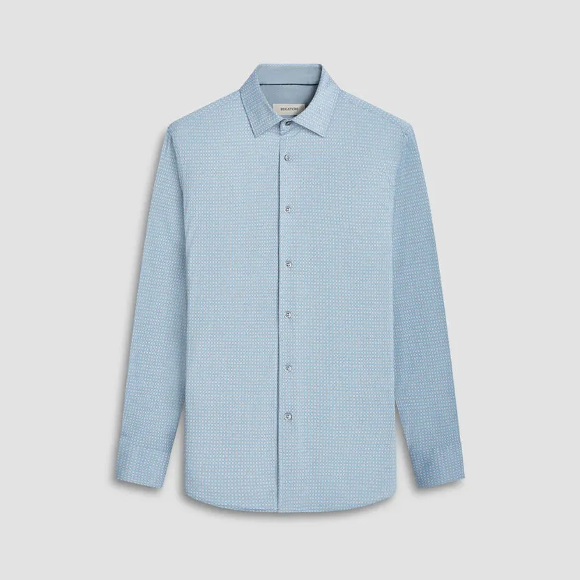 Bugatchi Ooohcotton Jimmy Long Sleeve Shirt - Sage