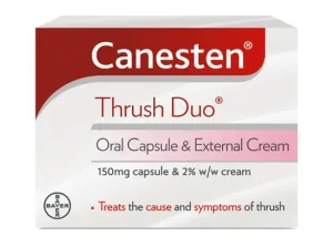 Canen Thrush Duo fungal vaginitis 2 -in -goose sores (oral capsules and external cream suits) Oral Capsule & External Cream