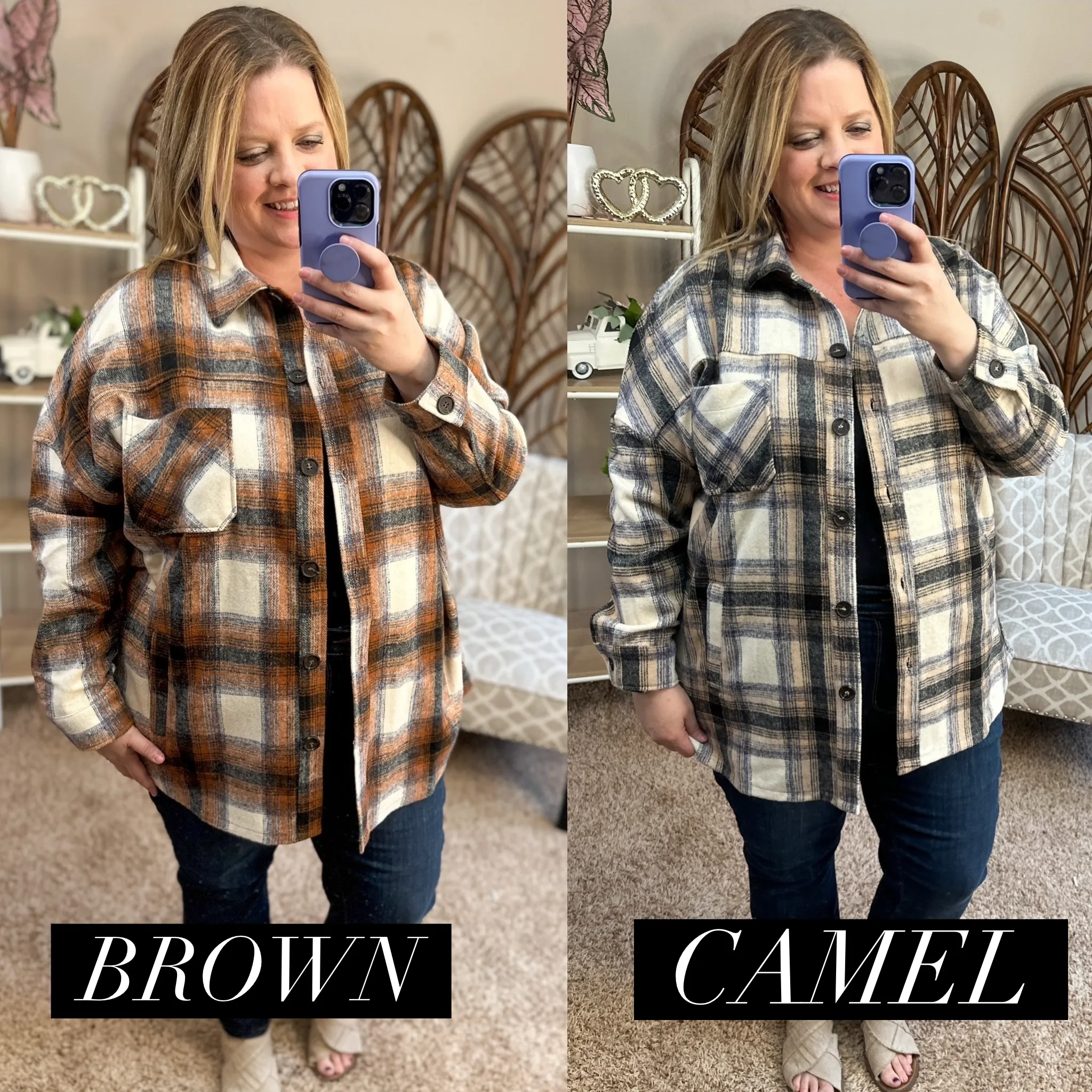 Catch My Breath Longline Shacket - Multiple Colors!