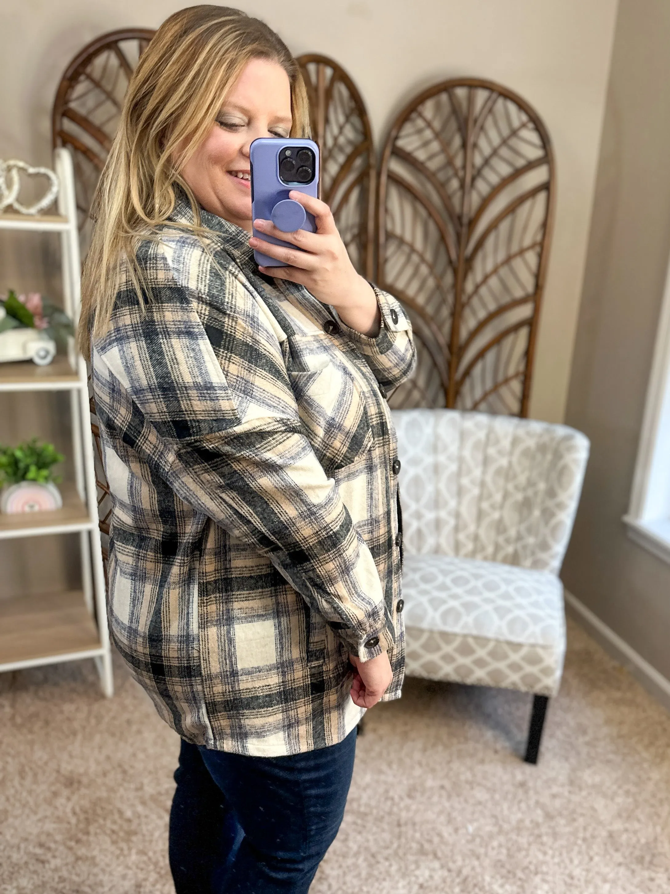 Catch My Breath Longline Shacket - Multiple Colors!