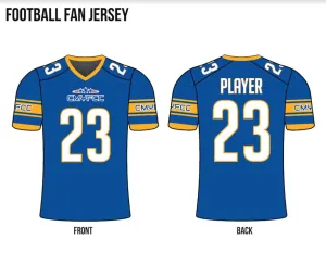 CENTRAL MASS ALL STARS Sublimated Football Fan Jersey