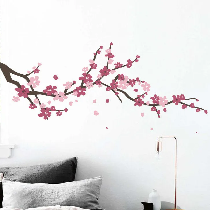 Cherry Blossom Branch Wall Decal Ophelia & Co. Color: Brown/Pink/Light Pink Size: 24" H x 60" W x 0.01" D