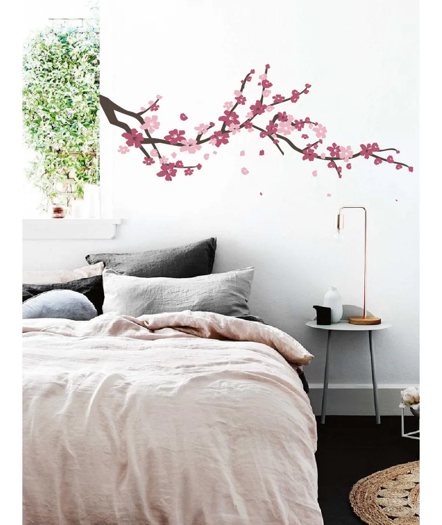Cherry Blossom Branch Wall Decal Ophelia & Co. Color: Brown/Pink/Light Pink Size: 24" H x 60" W x 0.01" D