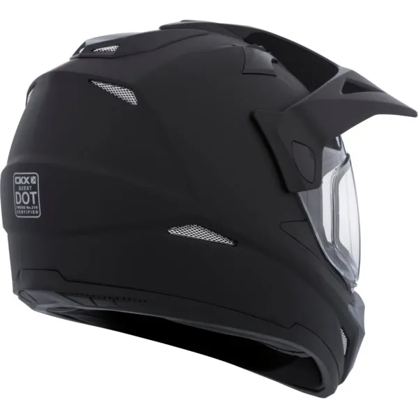 CKX Quest RSV Winter Electric Lens Backcountry Full-Face Helmet Solid Black
