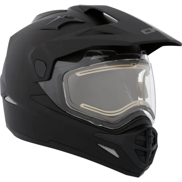CKX Quest RSV Winter Electric Lens Backcountry Full-Face Helmet Solid Black