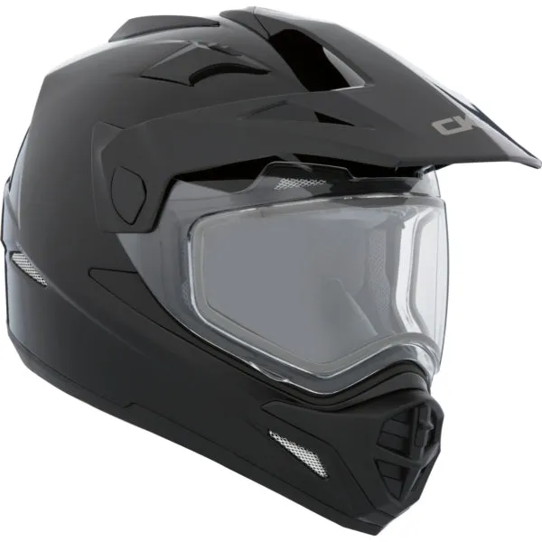 CKX Quest RSV Winter Electric Lens Backcountry Full-Face Helmet Solid Black