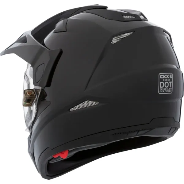 CKX Quest RSV Winter Electric Lens Backcountry Full-Face Helmet Solid Black