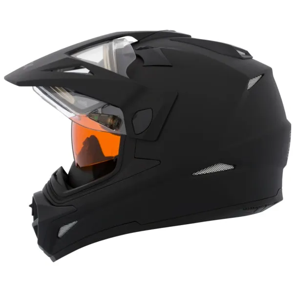 CKX Quest RSV Winter Electric Lens Backcountry Full-Face Helmet Solid Black