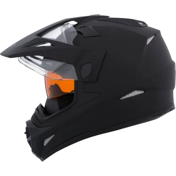 CKX Quest RSV Winter Electric Lens Backcountry Full-Face Helmet Solid Black