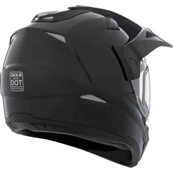 CKX Quest RSV Winter Electric Lens Backcountry Full-Face Helmet Solid Black