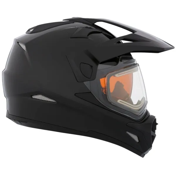 CKX Quest RSV Winter Electric Lens Backcountry Full-Face Helmet Solid Black