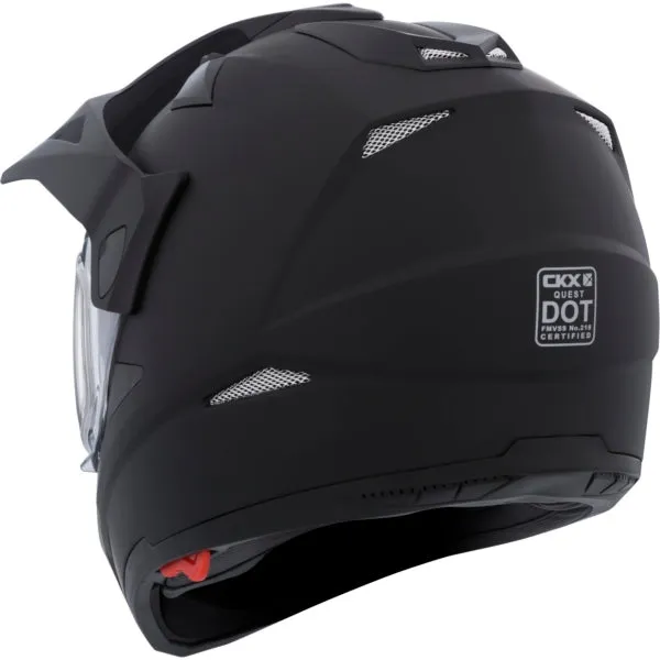 CKX Quest RSV Winter Electric Lens Backcountry Full-Face Helmet Solid Black