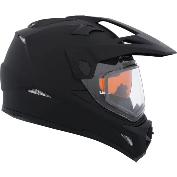 CKX Quest RSV Winter Electric Lens Backcountry Full-Face Helmet Solid Black