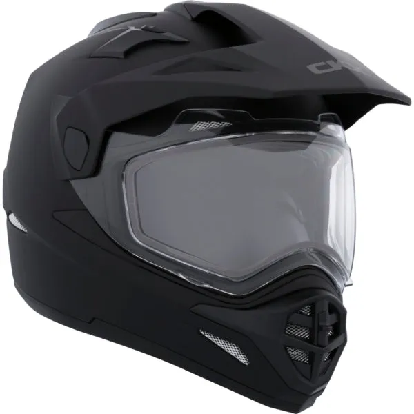 CKX Quest RSV Winter Electric Lens Backcountry Full-Face Helmet Solid Black