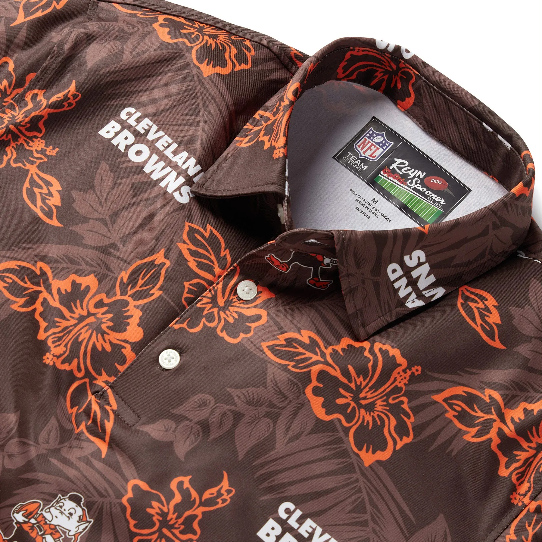 CLEVELAND BROWNS THROWBACK PERFORMANCE POLO