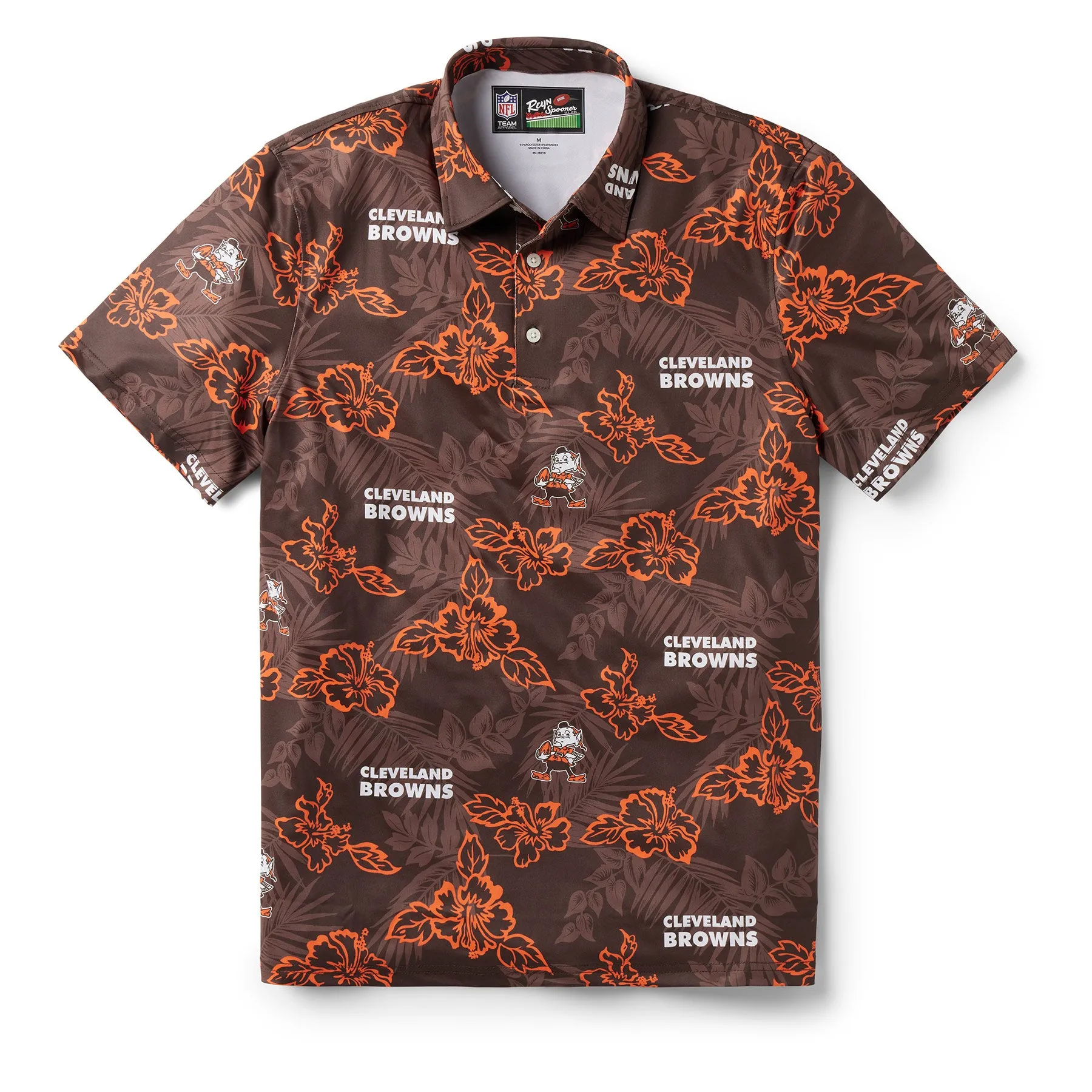 CLEVELAND BROWNS THROWBACK PERFORMANCE POLO