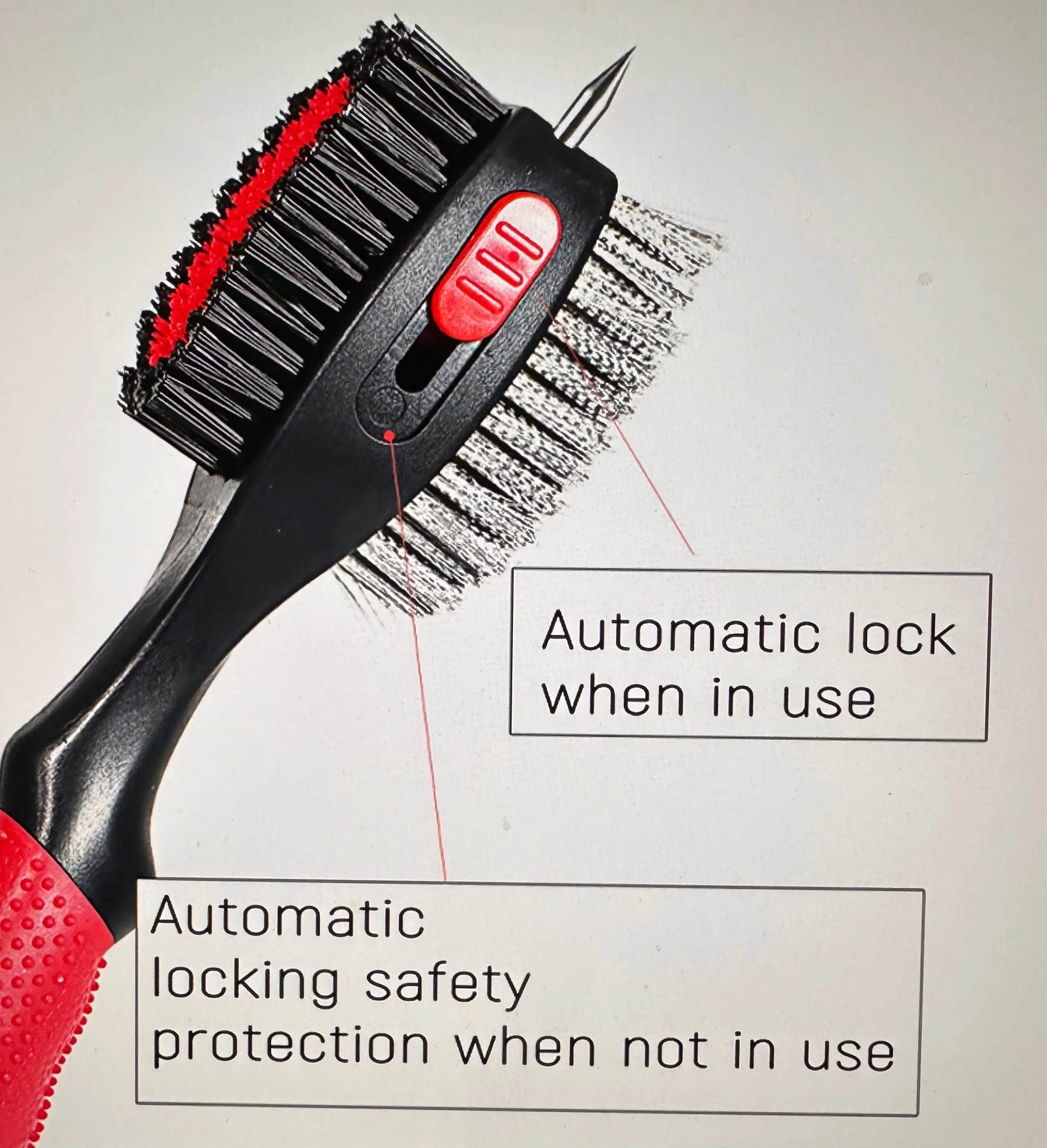Clubs and Sticks Golf Brush