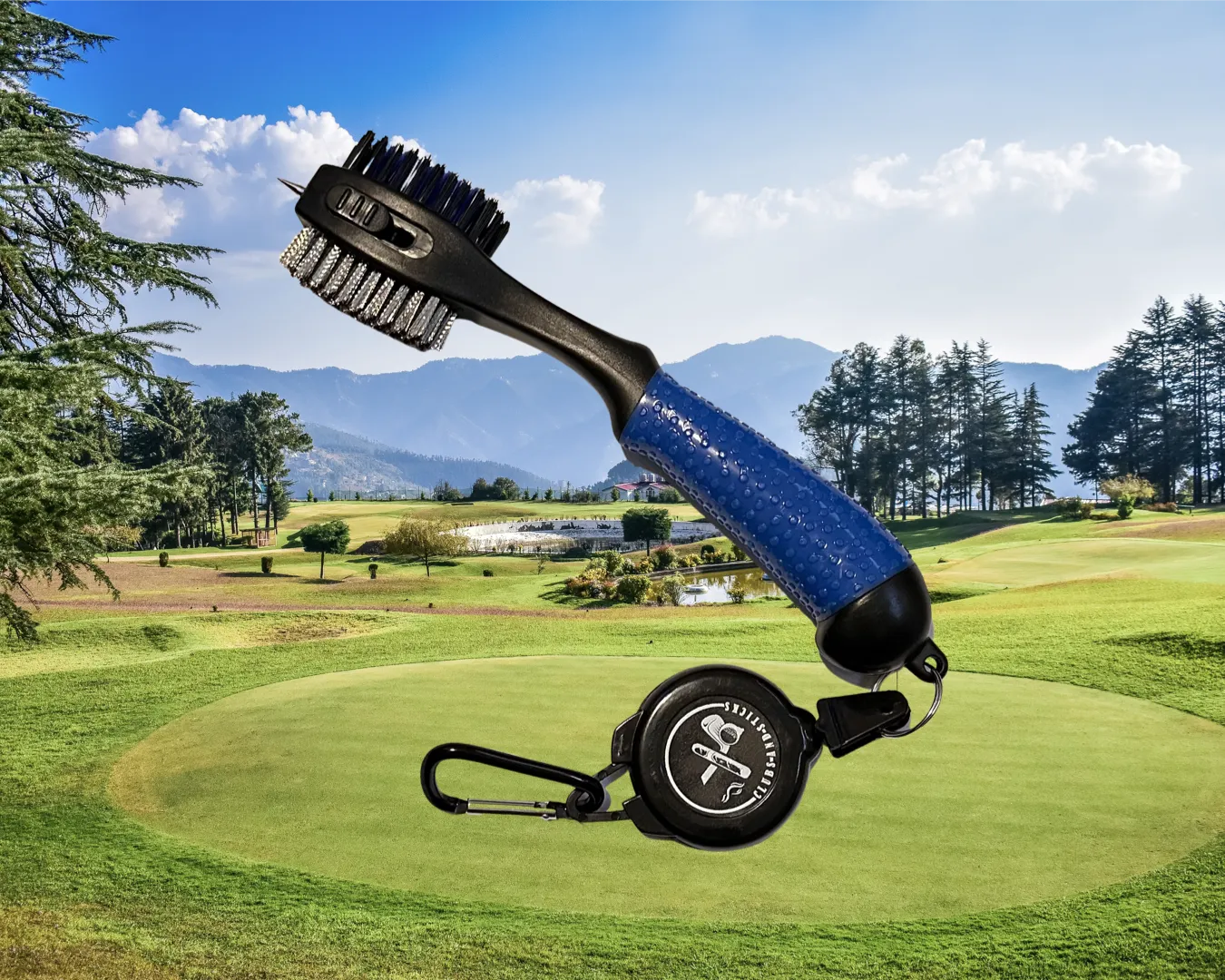 Clubs and Sticks Golf Brush