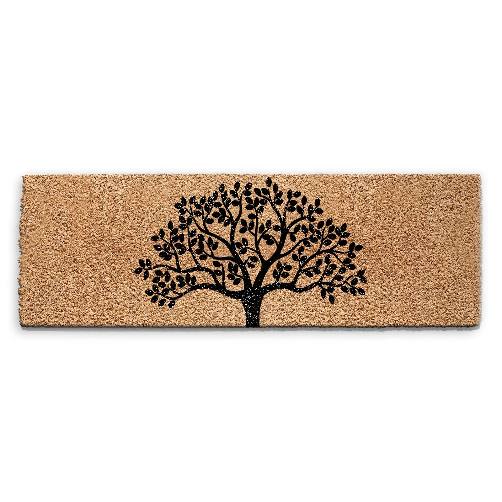 Coir Doormat - Black Tree
