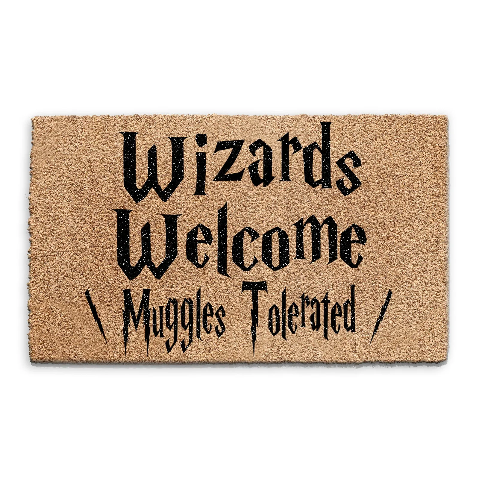 Coir Doormat - Wizards Welcome, Muggles Tolerated