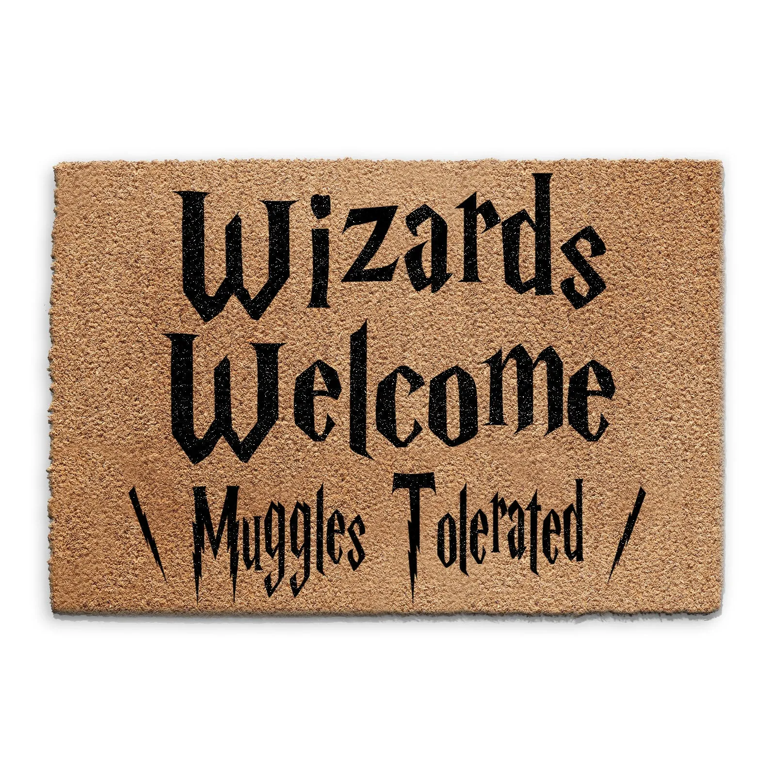 Coir Doormat - Wizards Welcome, Muggles Tolerated