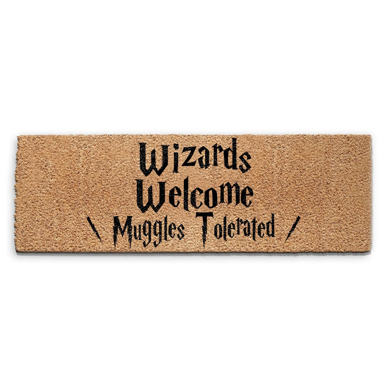 Coir Doormat - Wizards Welcome, Muggles Tolerated