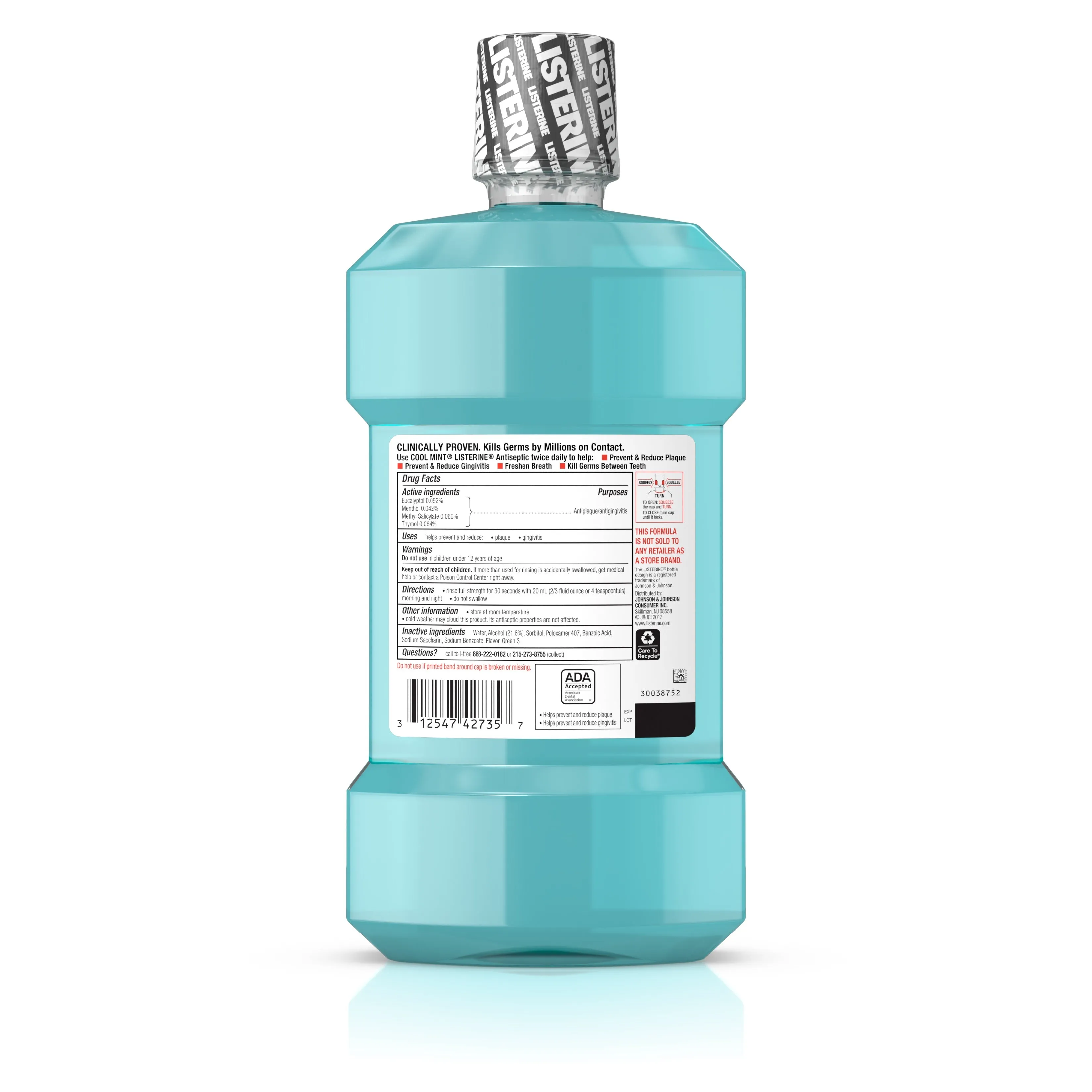 Cool Mint Listerine Antiseptic Mouthwash