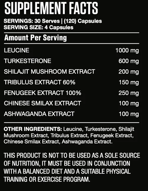 DARKSIDE DARK MASS - TURKESTERONE FORMULA