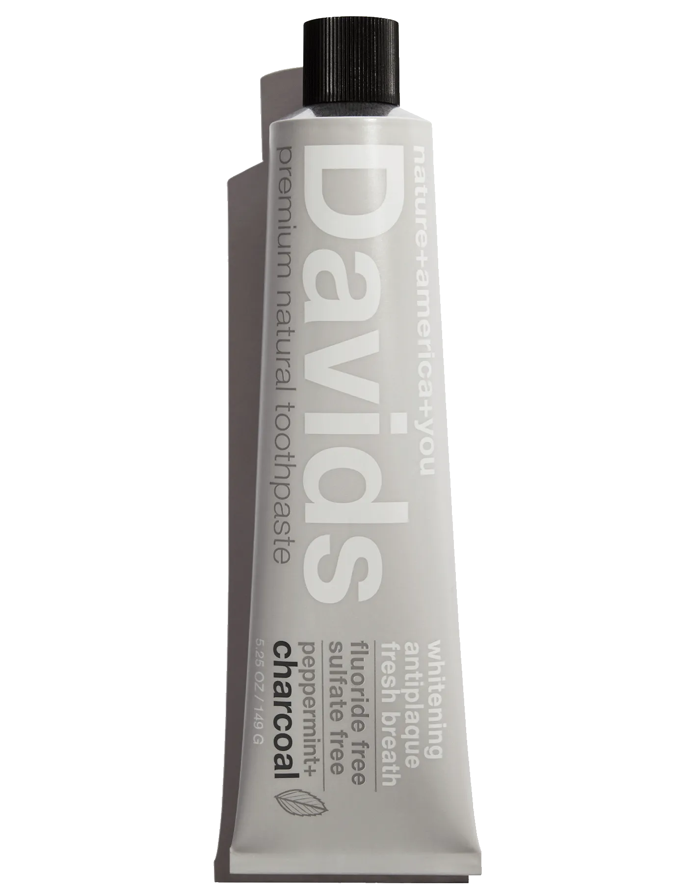 Davids Premium Toothpaste - Charcoal   Peppermint