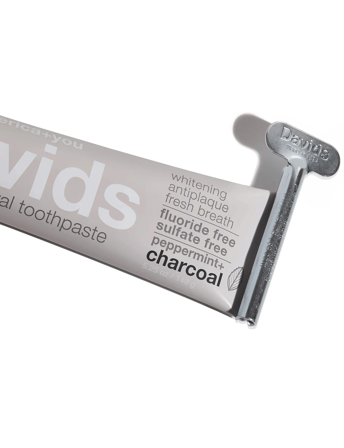 Davids Premium Toothpaste - Charcoal   Peppermint