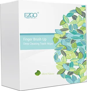 Deep Cleaning Teeth Wipes/Oral Finger Brush Ups mint flavor 100/pkg