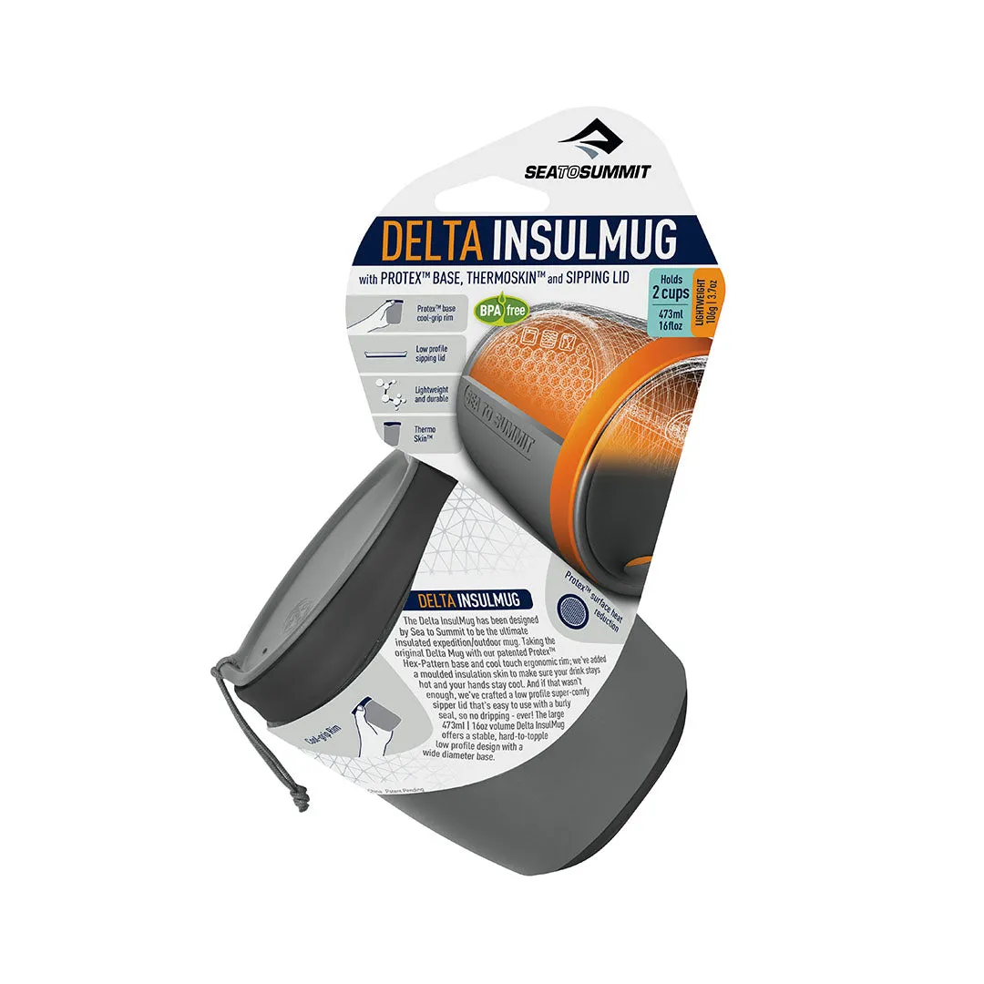 Delta Insul-Mug Insulated Camping Cup, Grey