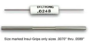 DELTRONIC - Class X - Individual Plug Gauges - in .0025mm increments - (Metric) Range 0.1000 - 0.3800mm Code D1000-3800, Length  47.62mm