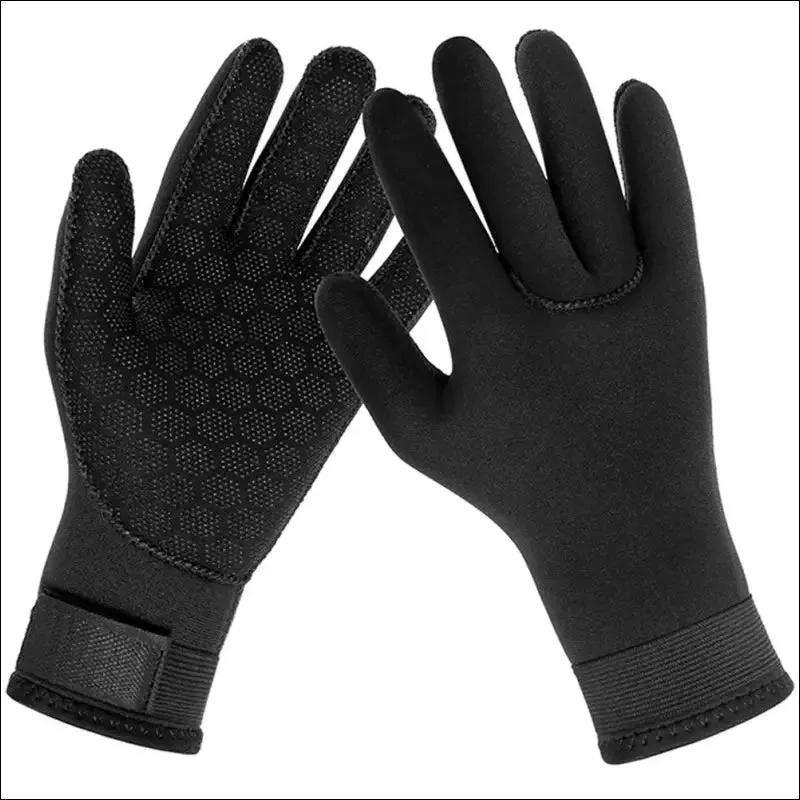 Diving gloves - 3mm neoprene anti slip thermal for spearfishing and water sports