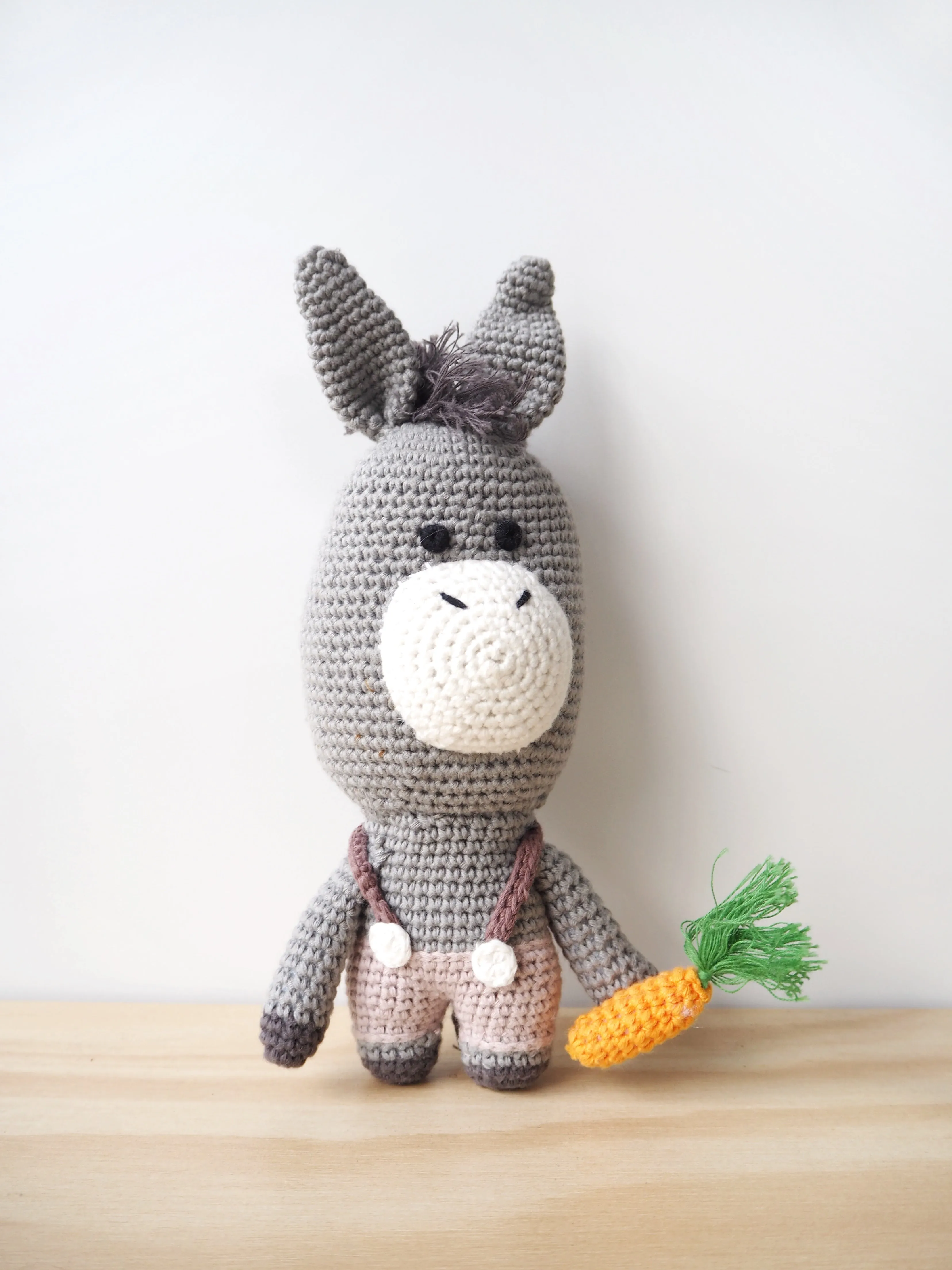 Donkey Organic Crochet Squeaky Toy