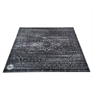 DRUMnBASE Vintage Persian Drum Rug in Grey - 1.85m x 1.6m